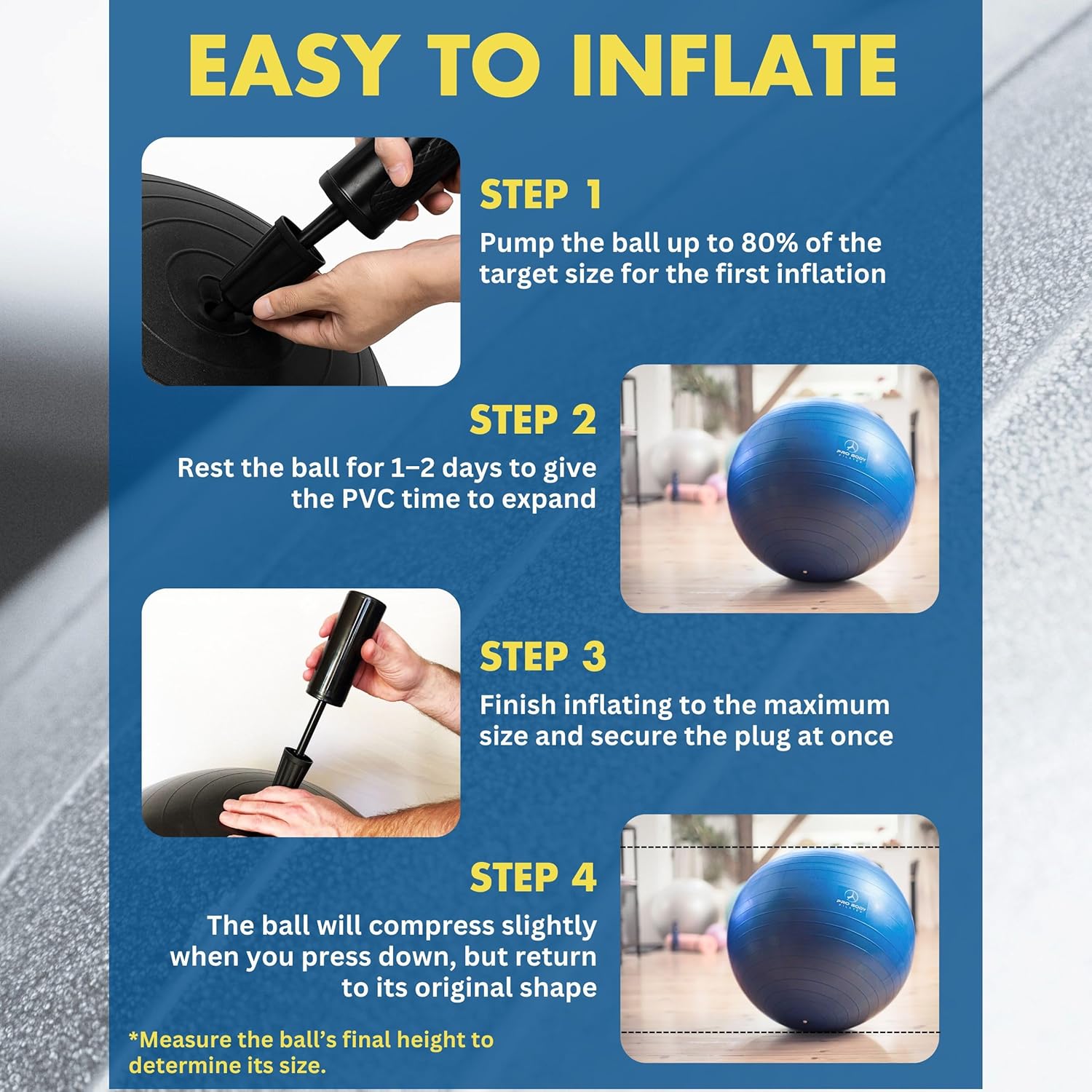 Pregnancy Ball - Yoga Ball for Pregnancy with Book, Prenatal, Labor & Postnatal Maternity Exercise