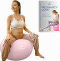 Pregnancy Ball - Yoga Ball for Pregnancy with Book, Prenatal, Labor & Postnatal Maternity Exercise